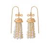 Karen Walker Binding Love Pearl Drop Knot Earrings KW402ER HGP2 image