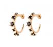 Karen Walker Gold Plated Stg Onyx Baroque EarringsKW436ER O HGP2 image