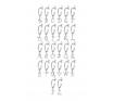Karen Walker Initial Hoop Earrings silver image
