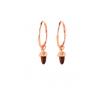 Karen Walker Micro Acorn Earrings 9ct Rose Gold KW361ER 9R2 image