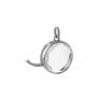 Stow Sterling Silver Medium Faceted Glass Locket image