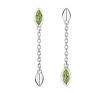 Stow Sterling Silver Peridot Vitality Drop Earrings image