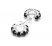 SGC Onyx Halo Cluster Earrings image