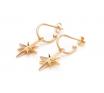 Stolen Girlfriends Club Sterling Silver Gold Plated North Star anchor Earrings2 image