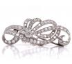 Platinum Diamond Brooch TDW 2.91ct image