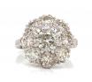 18ct White Gold Diamond Cluster Ring TDW 2.20ct image