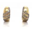 18ct Diamond Deco Dome Clip On Earrings image