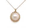 14ct Mabe Pearl Pendant with 14ct 40cm Chain image