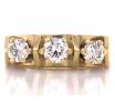 18ct Three Diamond Ring TDW 0.78ct image