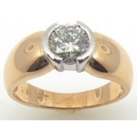 18ct Rose Gold Diamond Solitaire Ring TDW.91CT image