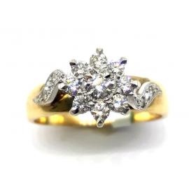 9ct Diamond Star Cluster Ring TDW.41CT image