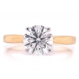 18ct Diamond Solitaire Ring TDW 1.50ct image