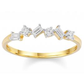 9ct Multi Diamond Dress Ring TDW 0.18ct image
