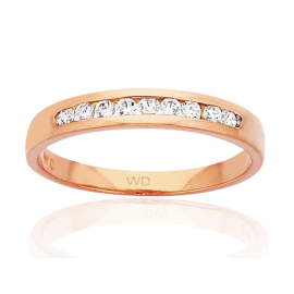 9ct Rose Gold Diamond Wedder image