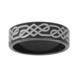 Ziro Two Tone 7mm Celtic Engraved Wedder image