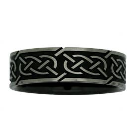 Ziro Two Tone 7mm Celtic Knot Wedder image