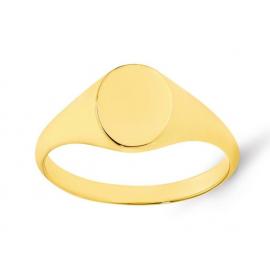 9ct Oval Signet Ring - Small image