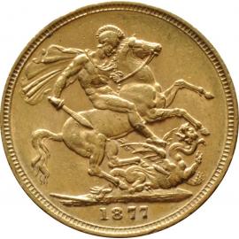 1877 Sovereign Coin image