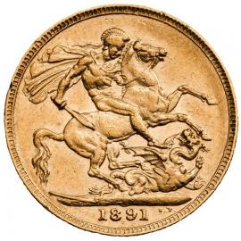 1891 Sovereign Coin image