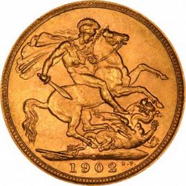 1902 Sovereign Coin image