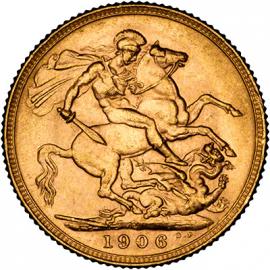 1906 Sovereign Coin image