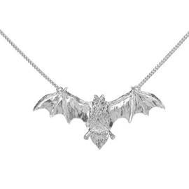 Sterling Silver Bat Necklace 45cm image