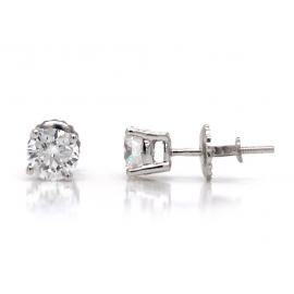 14ct White Gold Lab Grown Diamond Earrings TDW 1.00ct image