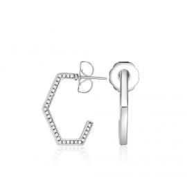 Kagi Geometry Huggie Earrings image