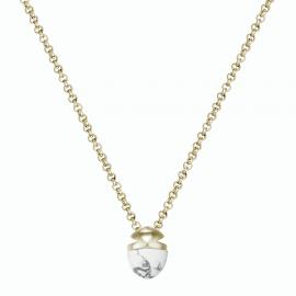 Kagi Sterling Silver Howlite Petite Amulet Necklace image