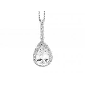 Ellani Stg CZ Tear Drop Pendant image