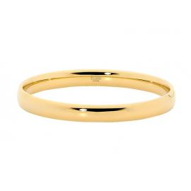 Ellani Gold Plated Stainless Steel 8mm Bangle image
