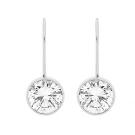 Ellani Stainless Steel CZ Hook Earrings image