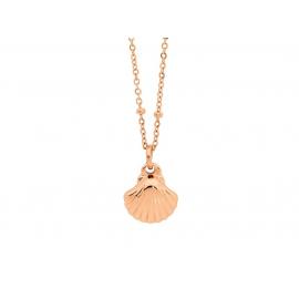 Ellani Rose Plated Stainless Steel Shell Pendant image