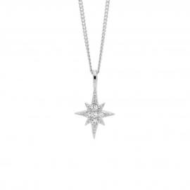 Ellani Stg CZ Star Pendant image