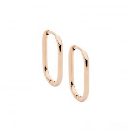 Ellani Stainless Steel 20mm Oval Hoop Earring image