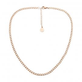 Ellani Rose Gold Plated Stainless Steel Curb Chain image