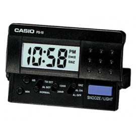 Casio Digital Traveller's Alarm Clock - Black image