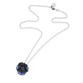 Karen Walker Stg Sapphire Enamel Flower Pendant image