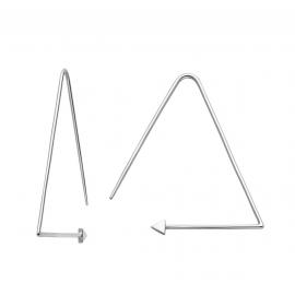 Karen Walker Stg Equilateral Hoop Earrings image