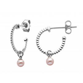 Karen Walker Stg Wisdom Pearl Hoop Earrings image