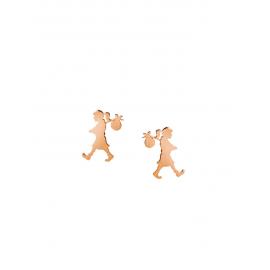 Karen Walker 9ct Rose Mini Runaway Girl Studs image