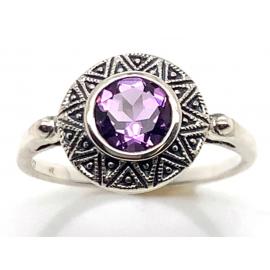 Sterling Silver Amethyst Ring image
