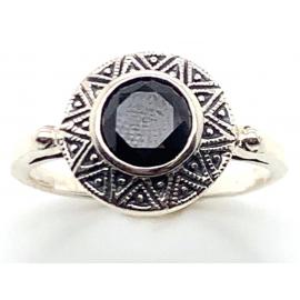 Sterling Silver Onyx Ring image