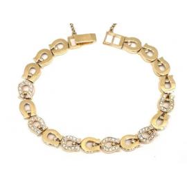 14ct CZ Horseshoe Bracelet image