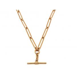 18ct Vintage Paperclip Style Fob Chain image