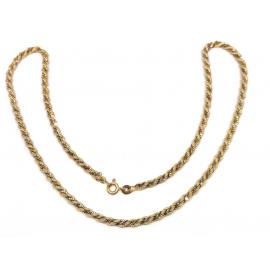9ct Two Tone Twist Chain 44cm image