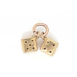 9ct Two Dice Charm image