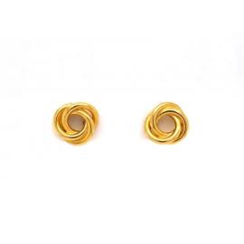 18ct Circle Stud Earrings image