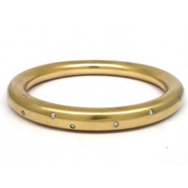 9ct Diamond Studded Golf Bangle image