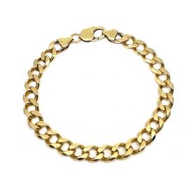 9ct Flat Curb Chain Bracelet image